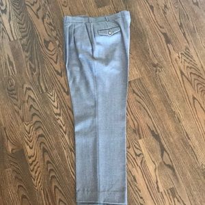 Men’s gray wool suit dress pants, size 40 R